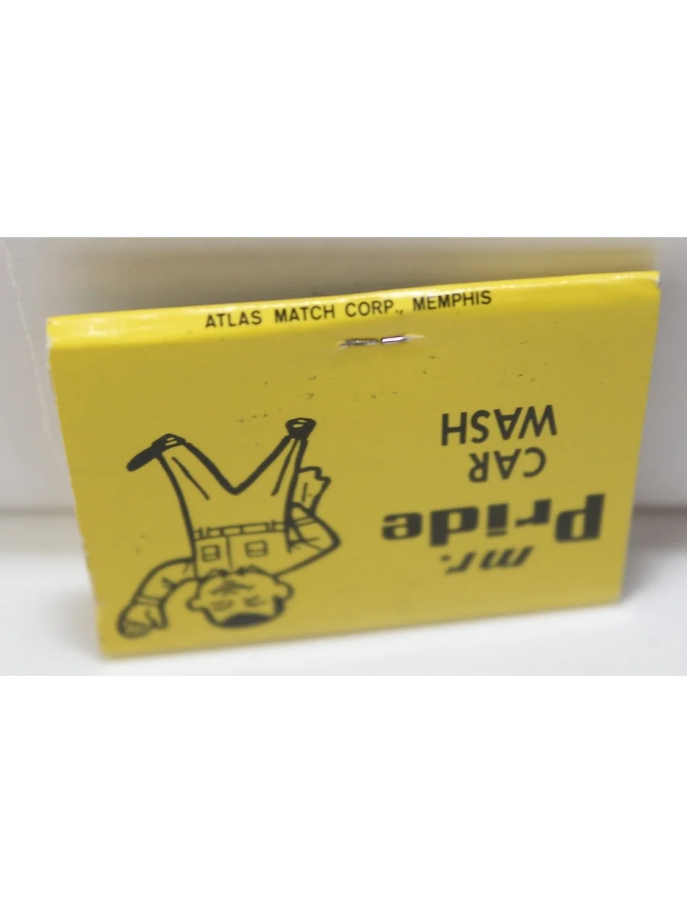 Vintage Matchbook Mr. Pride Car Wash Memphis, Tennessee Ride With Pride Hot Wax